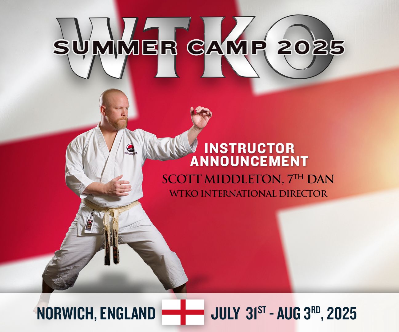 WTKO International Director Sensei Scott Middleton, 7th Dan